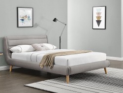 Кровать Halmar Elanda 160х200 светло-серый ткань