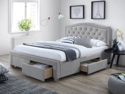 Кровать SIGNAL ELECTRA TAP.76 серый/дуб, 180х200