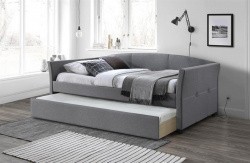 Кровать HALMAR SANNA 90х200 серый ткань