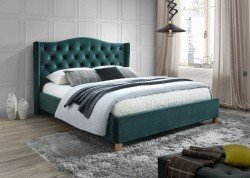 Кровать SIGNAL ASPEN VELVET зеленый, 160х200 NEW
