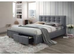 Кровать SIGNAL ASCOT серый, 160х200 ткань