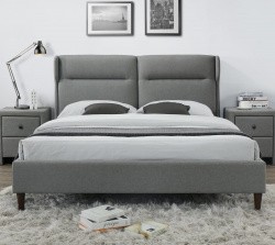 Кровать HALMAR SANTINO серый, 160х200 ткань