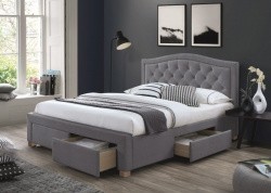 Кровать SIGNAL ELECTRA VELVET серый, 160х200 NEW 2