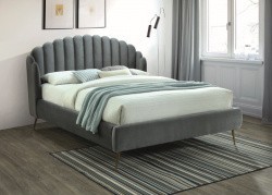 Кровать SIGNAL CALABRIA VELVET серый, 160х200 NEW 2