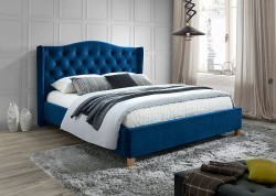Кровать SIGNAL ASPEN VELVET темно-синий, 160х200 NEW