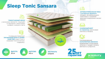 Матрас Аскона Sontery Sleep Tonic Sansara 90х200- фото2