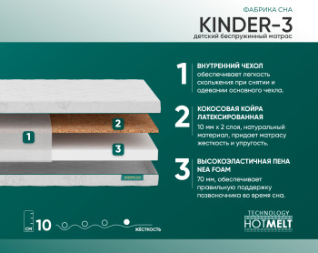 Матрас Фабрика Сна Kinder-3 110x190- фото