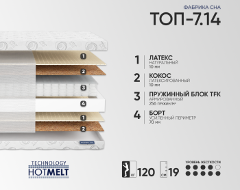 Матрас Фабрика Сна Топ-7.14 110х190- фото