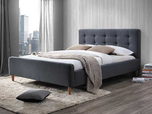 Кровать SIGNAL PINKO серый 160х200 ткань